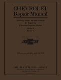 1925 - 1926 Chevrolet Car, Pickup, & Truck Repair Shop Manual