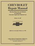 1927 - 1928 Chevrolet Car & Truck Repair Shop Manual