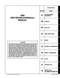 1980 Chevrolet Car & Truck Unit Repair Manual (Overhaul)