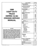1980 Chevrolet Light Duty Truck Service Manual