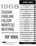 1968 Ford Mustang / Cougar / Falcon / Fairlane / Montego Shop Manual
