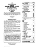 1983 Chevrolet Shop Manual - Includes 11x26 in Wiring Diagrams