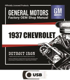1937 Chevrolet Truck and Car Shop Manual, Sales Data & Parts Books on USB
