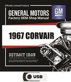 1967 Corvair Shop Manuals, Body Manual, Sales Data & Parts Book on USB