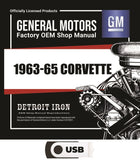 1963-1965 Corvette Shop Manuals, Sales Literature & Parts Books on USB