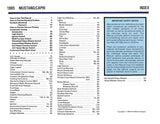 1985 Ford Mustang Capri Electrical Vacuum Troubleshooting Manual - COLOR