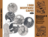 1986 Ford Mustang Capri Electrical Vacuum Troubleshooting Manual - COLOR