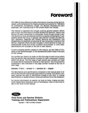 1986 Mustang LTD Thunderbird Mark VII Cougar Shop Manual Set - Volumes B, D, & F