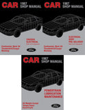 1987 Ford Mustang Thunderbird Mark VII Cougar Shop Manual Set - Volumes B, D & F