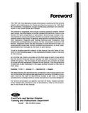 1987 Ford Mustang Thunderbird Mark VII Cougar Shop Manual Set - Volumes B, D & F