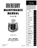 1958 Mercury Maintenance Manual