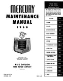 1960 Mercury Maintenance Manual