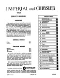 1968 Chrysler Imperial Service Manual