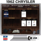 1962 Chrysler Shop Manual and Sales Data on USB