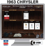 1963 Chrysler Shop Manual and Sales Data on USB