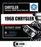 1968 Chrysler Shop Manual, Sales Literature and Parts Book on USB