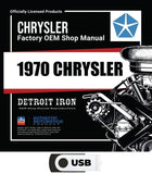 1970 Chrysler Shop Manual, Sales Literature, and Parts Book on USB
