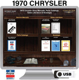 1970 Chrysler Shop Manual, Sales Literature, and Parts Book on USB