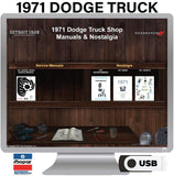 1971 Dodge Truck Shop Manuals on USB