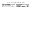 1997 Chevrolet & GMC C / K Truck, Tahoe, Yukon Rear AC Service Manual Supplement