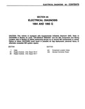 1994 - 1995 GM C K Truck G P3 Van Diesel Electrical Diagnosis Manual Supplement