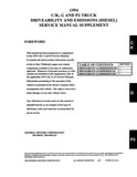 1994 Chevrolet & GMC C / K, G, P3 Truck DIESEL Service Manual Supplement