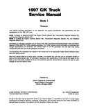 1997 Chevrolet & GMC C / K Truck Service Manaual (2 Books)