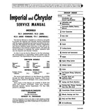 1963 Chrysler Imperial Service Manual