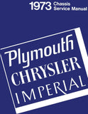 1973 Plymouth, Chrysler, Imperial Chassis Service Manual