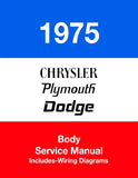 1975 Plymouth / Chrysler / Dodge Chassis & Body Service Manual