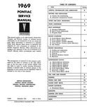 1969 Pontiac Service Manual