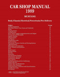 1989 Mustang Shop Manual Set - Body Chassis Electrical Powertrain Pre-Delivery