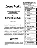 1974 Dodge Truck 100-800 Shop Manual