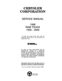 1996 Dodge Ram 1500-3500 Truck Shop Manual