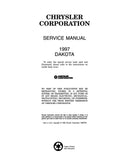 1997 Dodge Dakota Truck Shop Manual