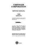 1999 Dodge Dakota Truck Shop Manual