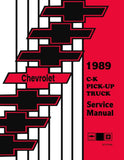 1989 Chevy C-K Pick-Up Truck Service Manual