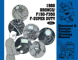 1988 Ford F-Series Truck Electrical Vacuum Troubleshooting Manual - COLOR
