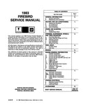 1983 Pontiac Firebird Service Manual