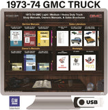 1973-74 GMC Light Medium Heavy Duty Trucks Shop Owner Manual Literature on USB