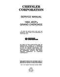 1994 Jeep Grand Cherokee Shop Manual