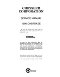 1996 Jeep Cherokee Shop Manual