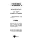 1997 Jeep Grand Cherokee Shop Manual
