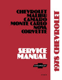 1978 Chevrolet Service Manual (Licensed Quality Reproduction)