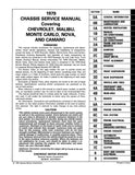 1979 Chevrolet Service Manual (Licensed Quality Reproduction)