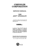 1998 Jeep Wrangler Shop Manual