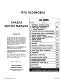 1976 Oldsmobile Service Manual - Includes 11x17 inch COLOR Wiring Diagrams