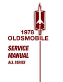 1978 Oldsmobile Service Manual - Includes 11x17 inch COLOR Wiring Diagrams