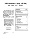 1982 Oldsmobile Service Manual Cutlass Delta 88 98 Toronado Includes Supplement