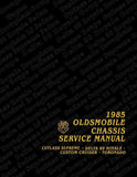 1985 Oldsmobile Service Manual Cutlass Supreme Delta 88 Toronado Custom Cruiser